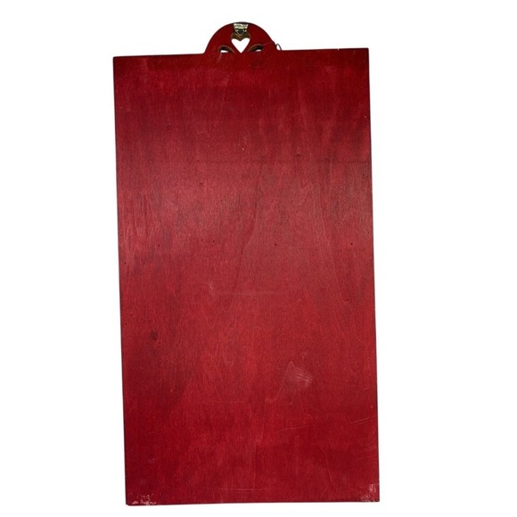 Rustic Wooden Advent Calendar 1-24 Felt Pockets Candy Cane Marker Handmade - Picture 3 of 9